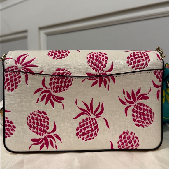 Kate Spade Bag Morgan Pink Pineapple Crossbody - Picture 7 of 17